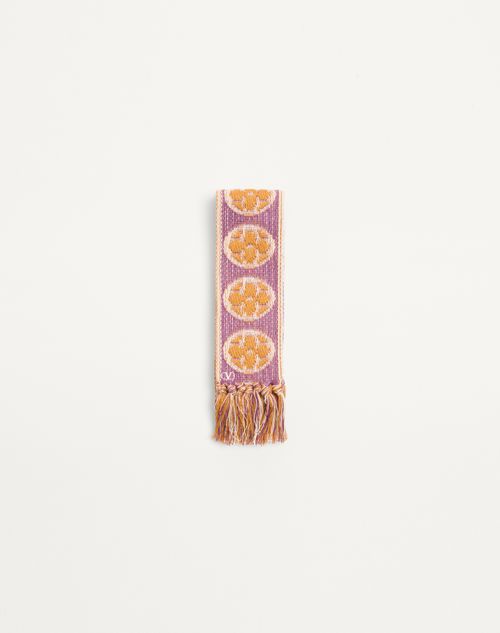 Valentino Garavani - Antibes Cotton Scarf With Fringe - Ivory/purple/ginger Orange/beige/white - Man - Soft Accessories